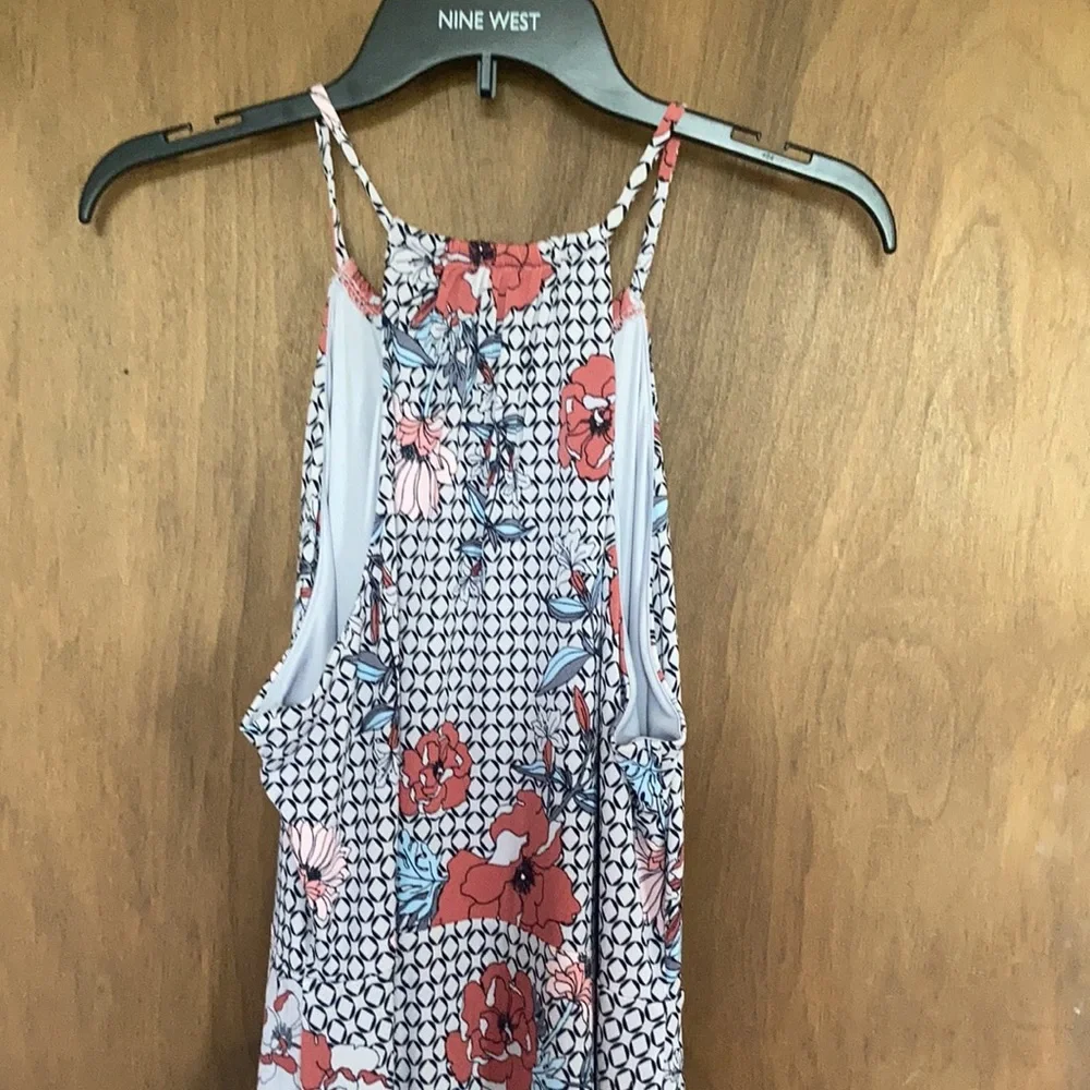 Relist8/8❌Candie’s front slit halter print maxi dress w keyhole XL jr - Picture 11 of 16